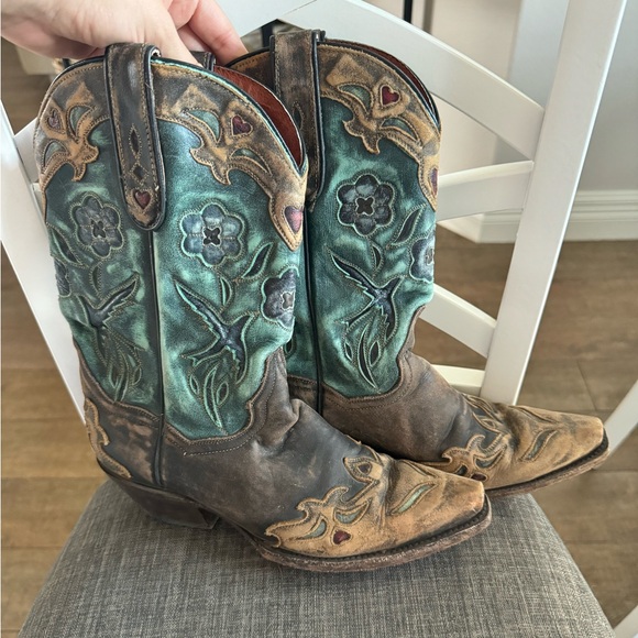 Dan Post Boots, Vintage Bluebird , women’s size 7 1/2 - Picture 4 of 8